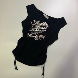 vintage garage graphic boatneck tank